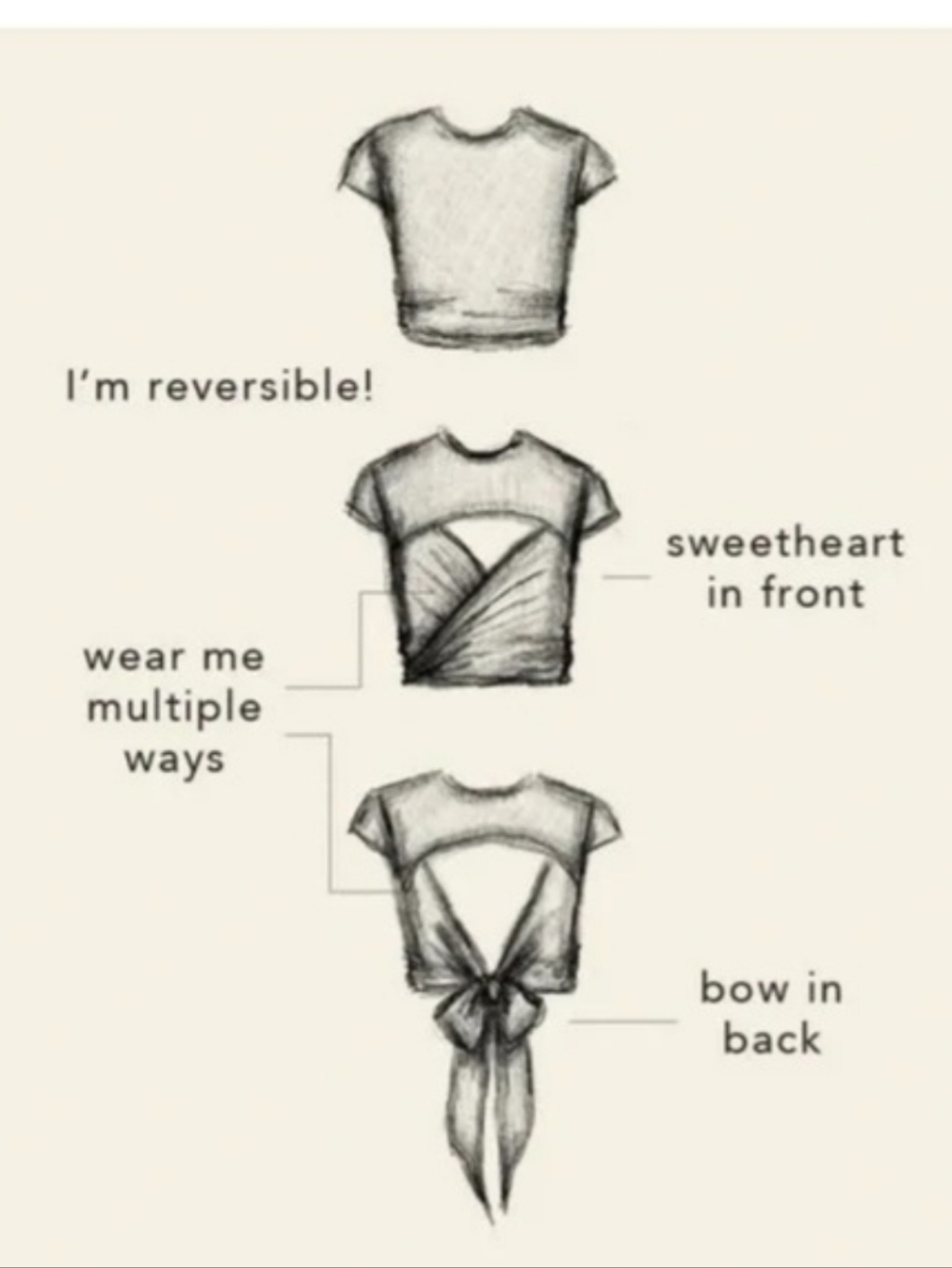Blogilates Reversible Bow Back Tee M - Picture 8 of 15